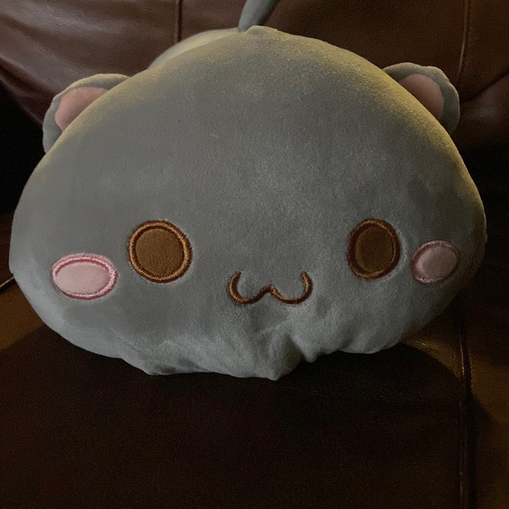 Gray cute cat plush